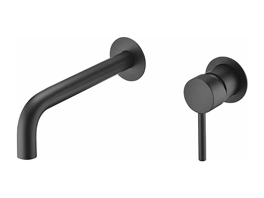 Robinet mitigeur mural encastré ETNA noir mat