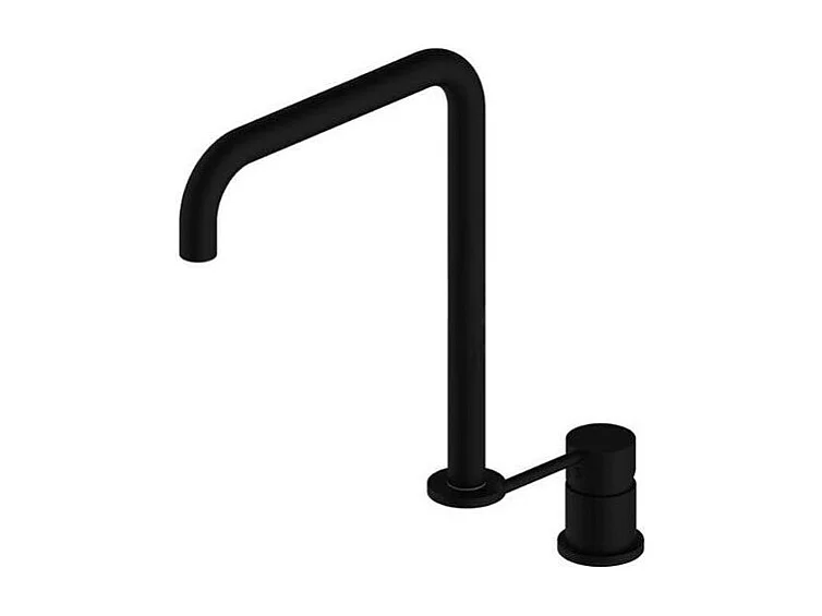 Grifo lavabo alto encastrado monomando giratorio ORUNE negro mate