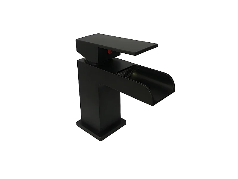 Robinet mitigeur lavabo cascade TANO noir mat