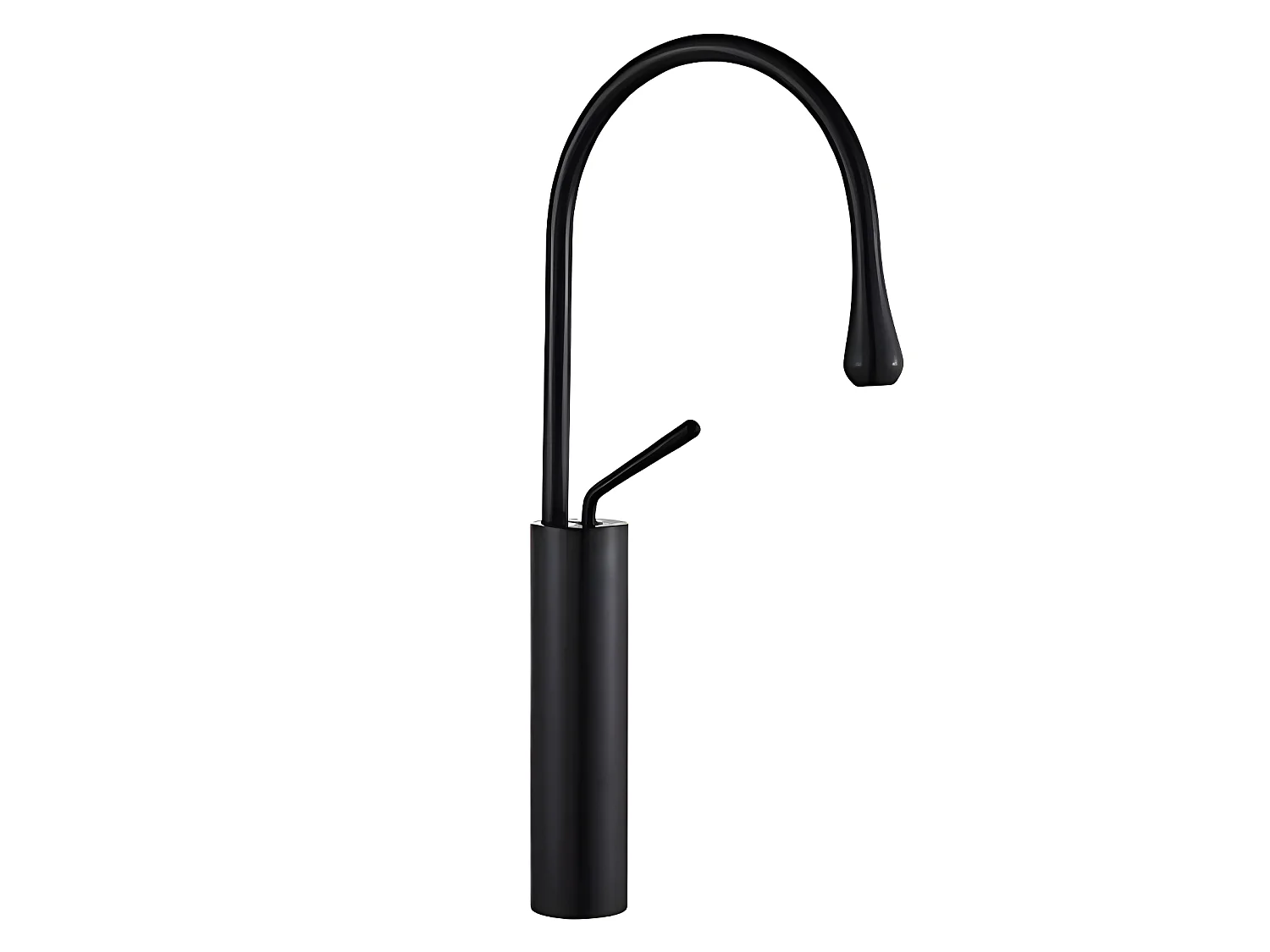 Mitigeur rehaussé pour vasque CALGARY noir mat