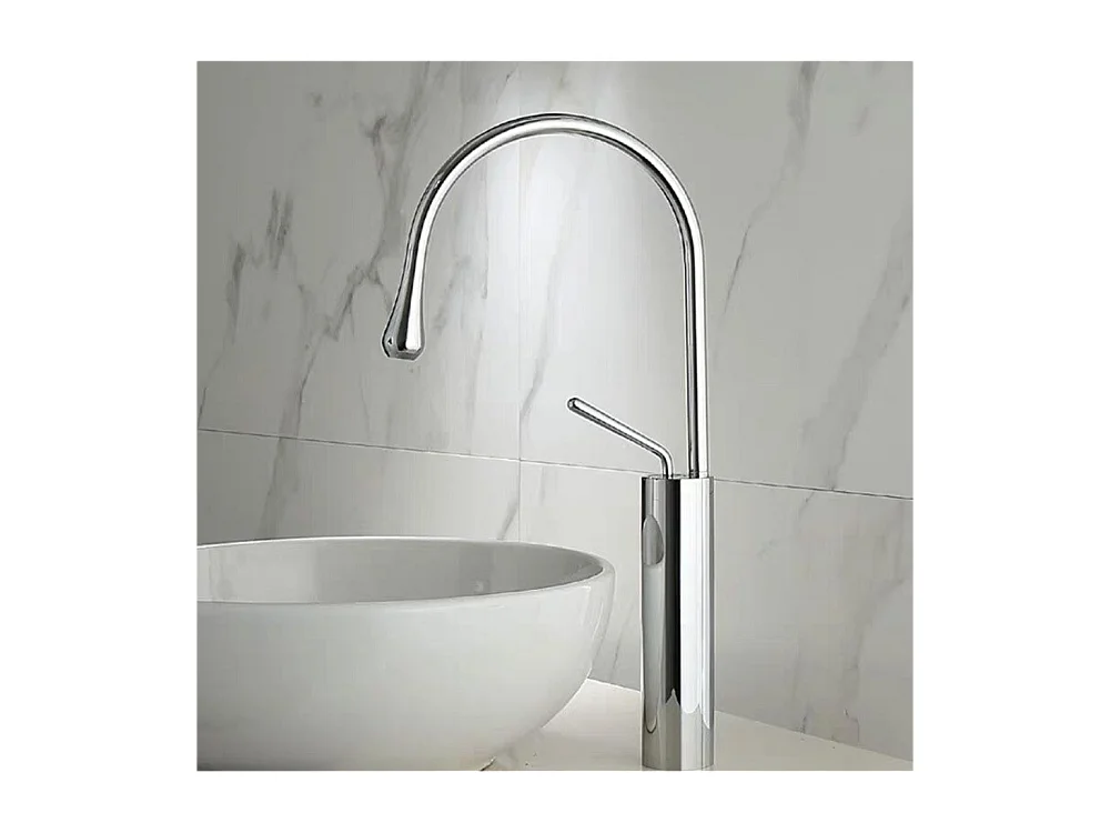 Grifo monomando lavabo alto giratorio CALGARY 48 Cromado
