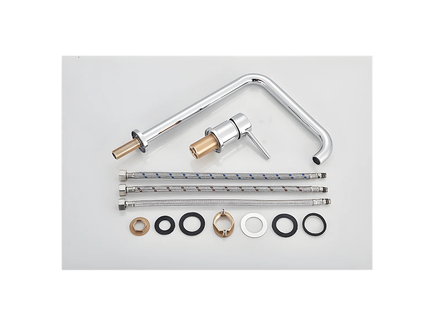 Robinet mitigeur lavabo haut ORUNE 2 trous chromé