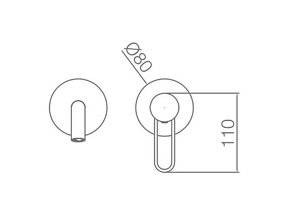 Robinet mitigeur mural encastré ETNA chromé