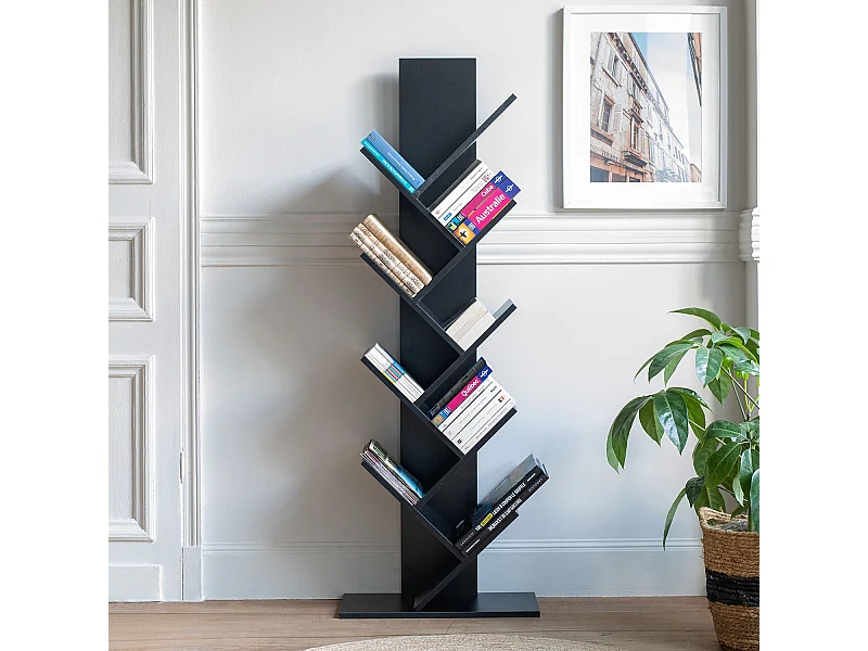 SIMONE Zwarte boekenkast