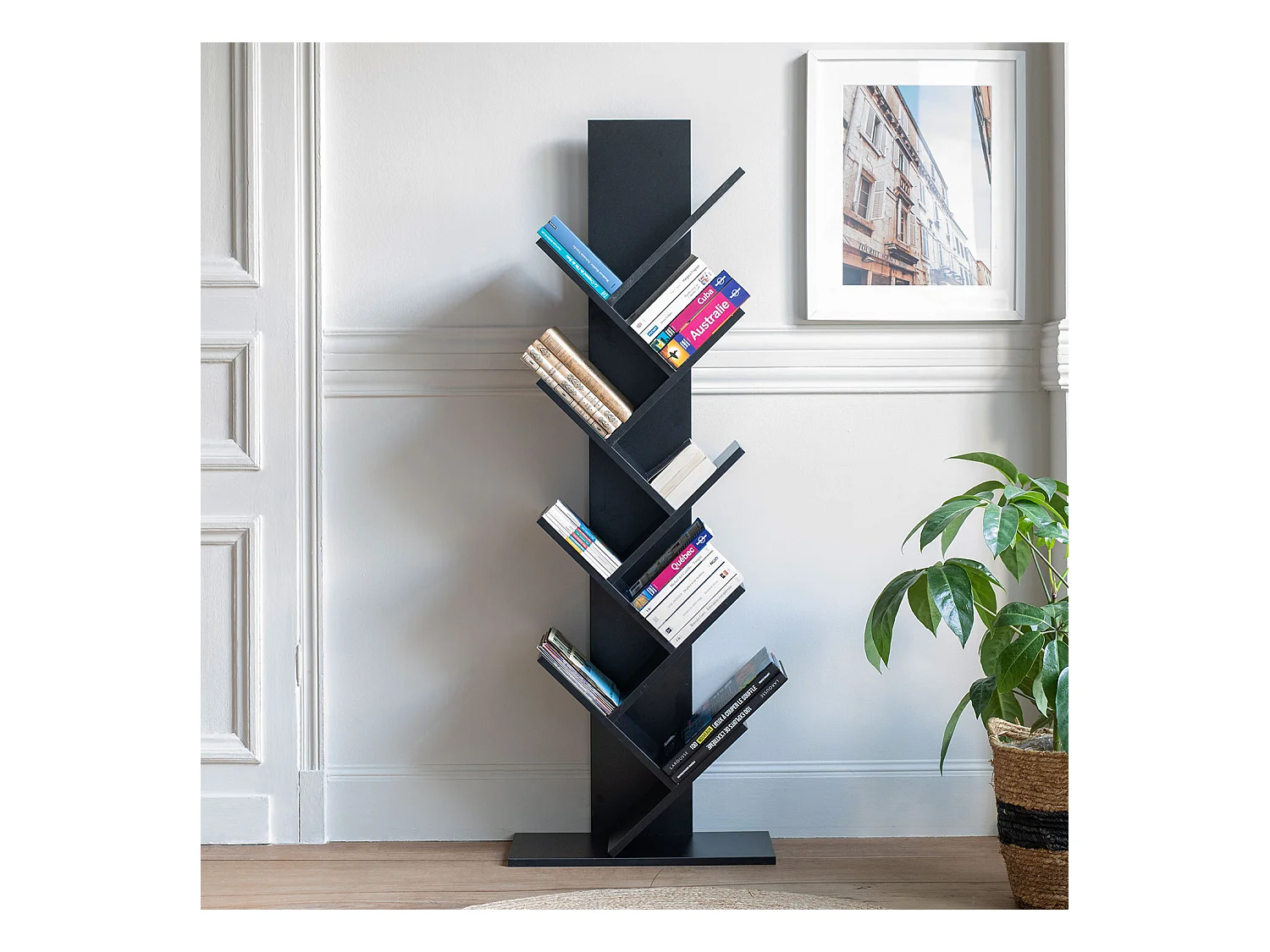 SIMONE Zwarte boekenkast