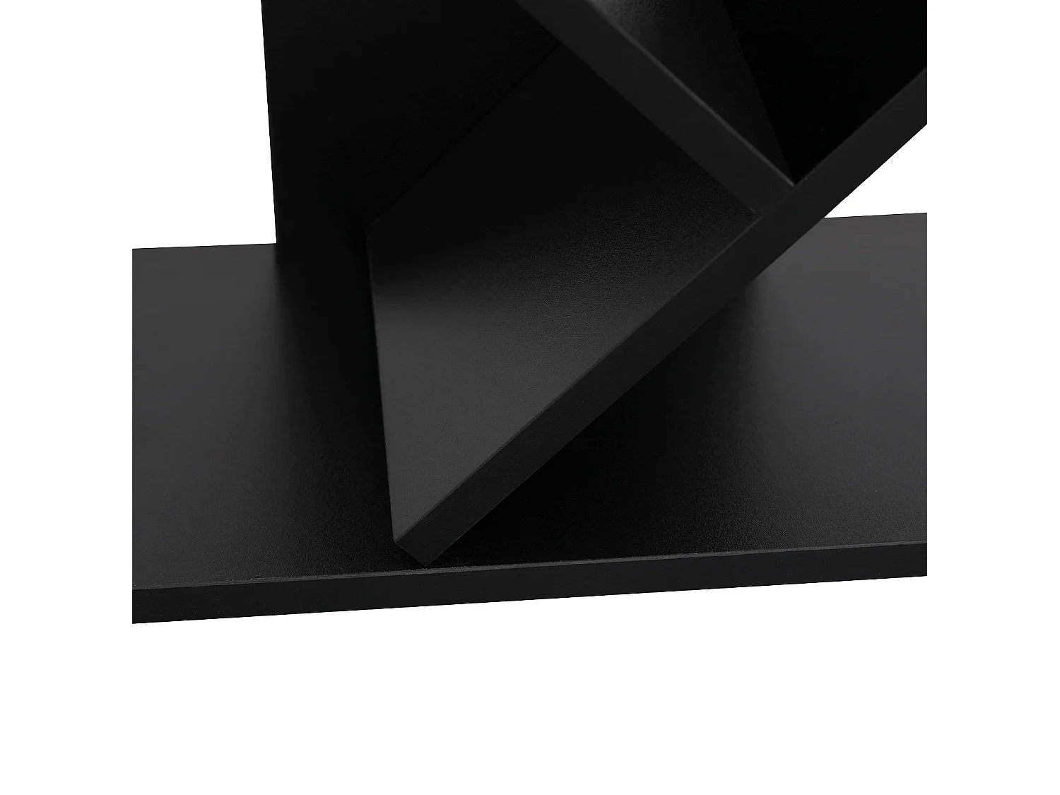 Bibliothèque 8 étagères inclinées noire SIMONE - HAPPY GARDEN