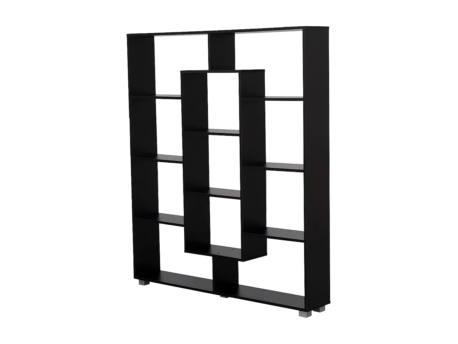 Bibliothèque 11 étagères multiformes noire EMILY - HAPPY GARDEN