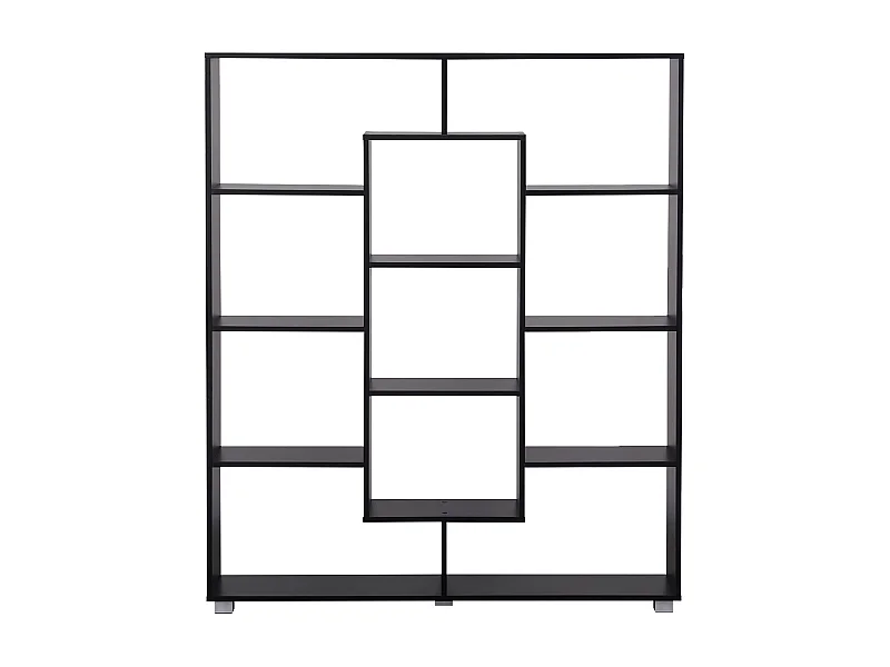 Bibliothèque 11 étagères multiformes noire EMILY - HAPPY GARDEN