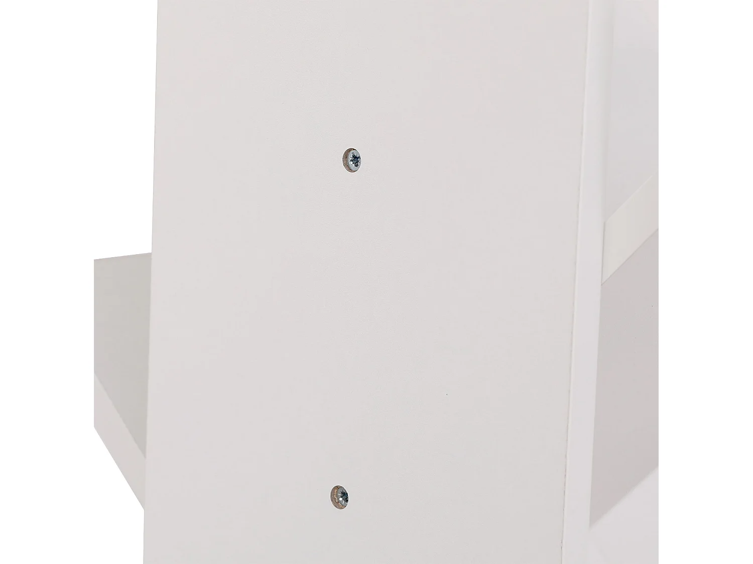 Bibliothèque 8 étagères inclinées blanche SIMONE - HAPPY GARDEN