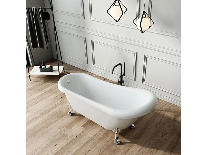 Bañera con patas RICHMOND  171 cm patas ÁGUILA CROMADAS
