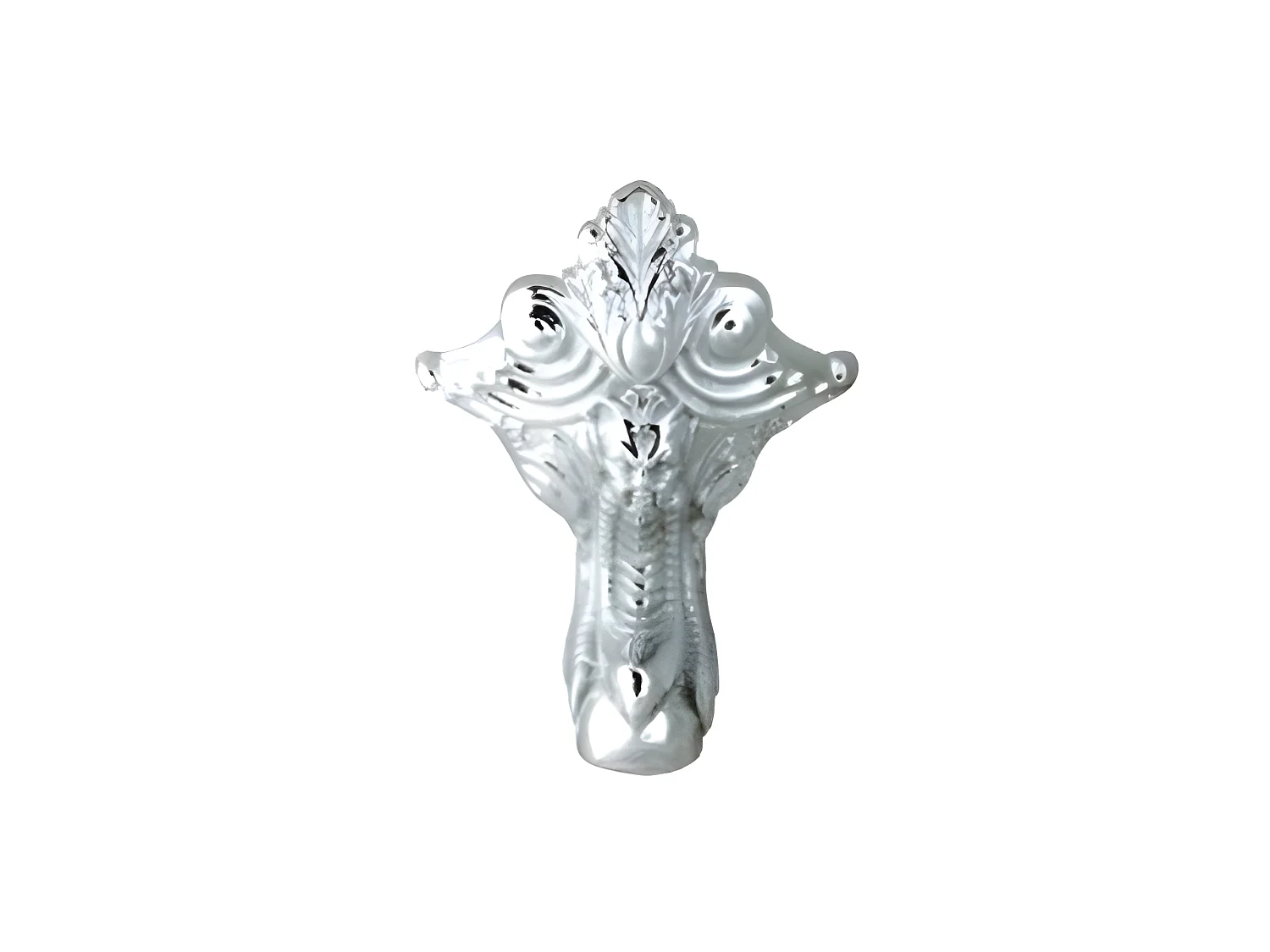 Freistehende Gusseisen Badewanne BRADFORD weiß Füße CHROM 180 cm