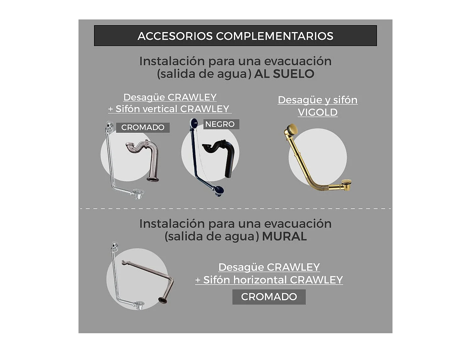 Freistehende Badewanne mit Füßen RICHMOND Löwenfüße CHROM 171 cm