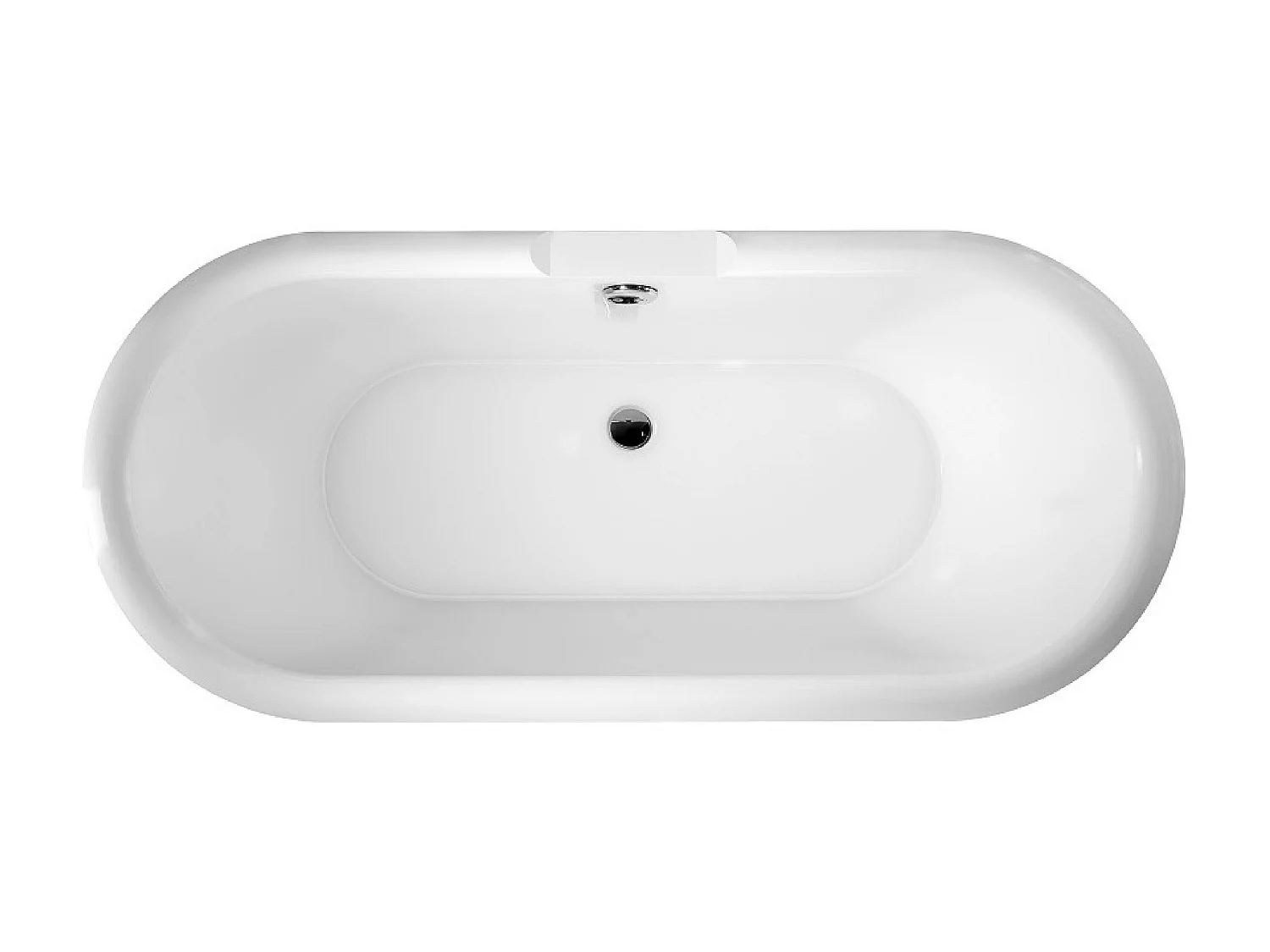 Freistehende Badewanne mit Füßen CHELSEA Adlerfüße CHROM 154 cm