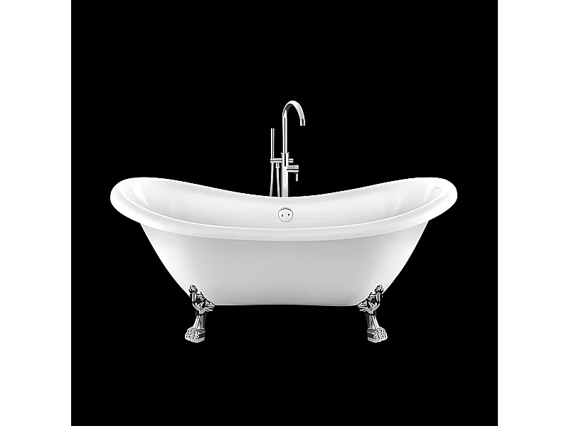 Bañera con patas DARLINGTON  175 cm patas LEÓN CROMADAS