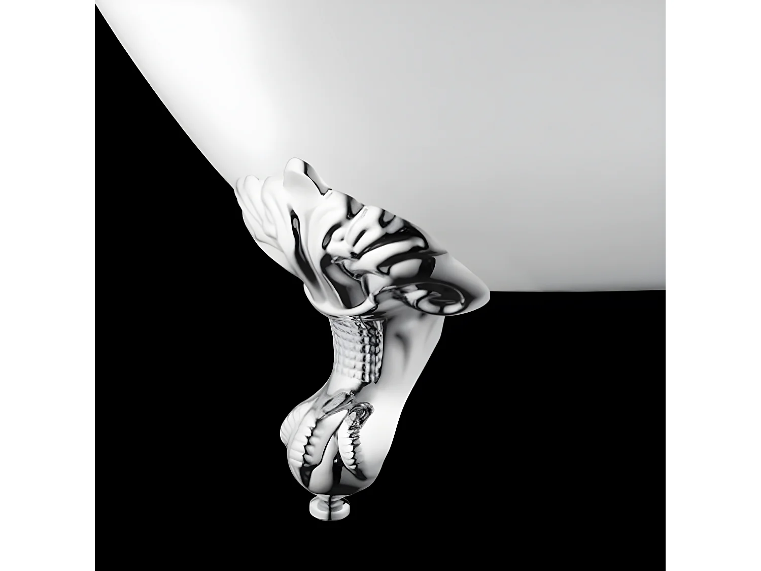 Bañera con patas DARLINGTON  175 cm patas ÁGUILA CROMADAS