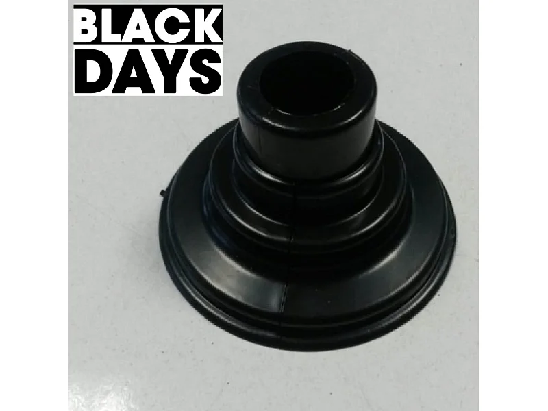 Cache tuyau mural sèche-serviette noir mat