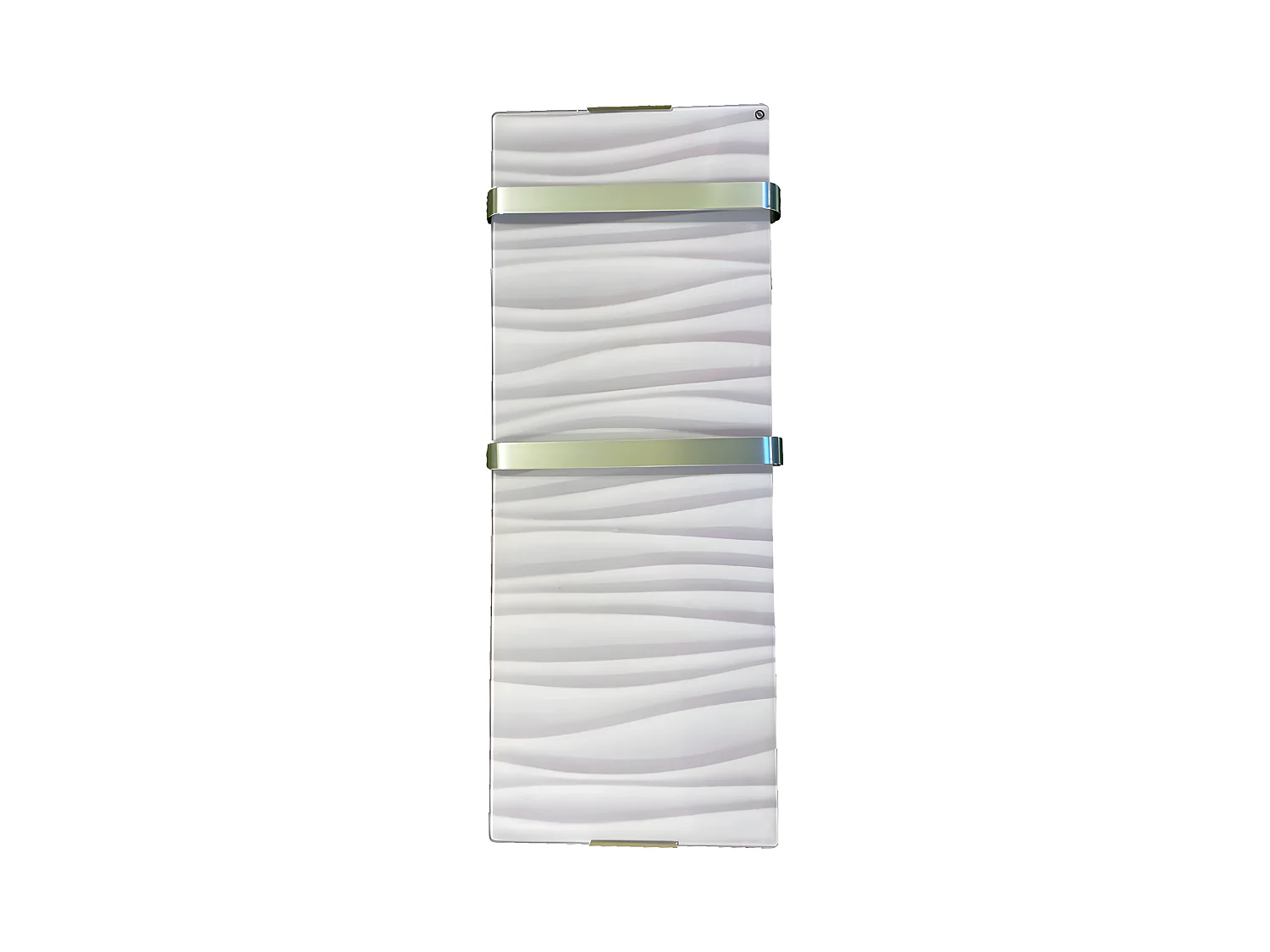 Radiateur sèche-serviettes électrique 1200 W ondulé blanc