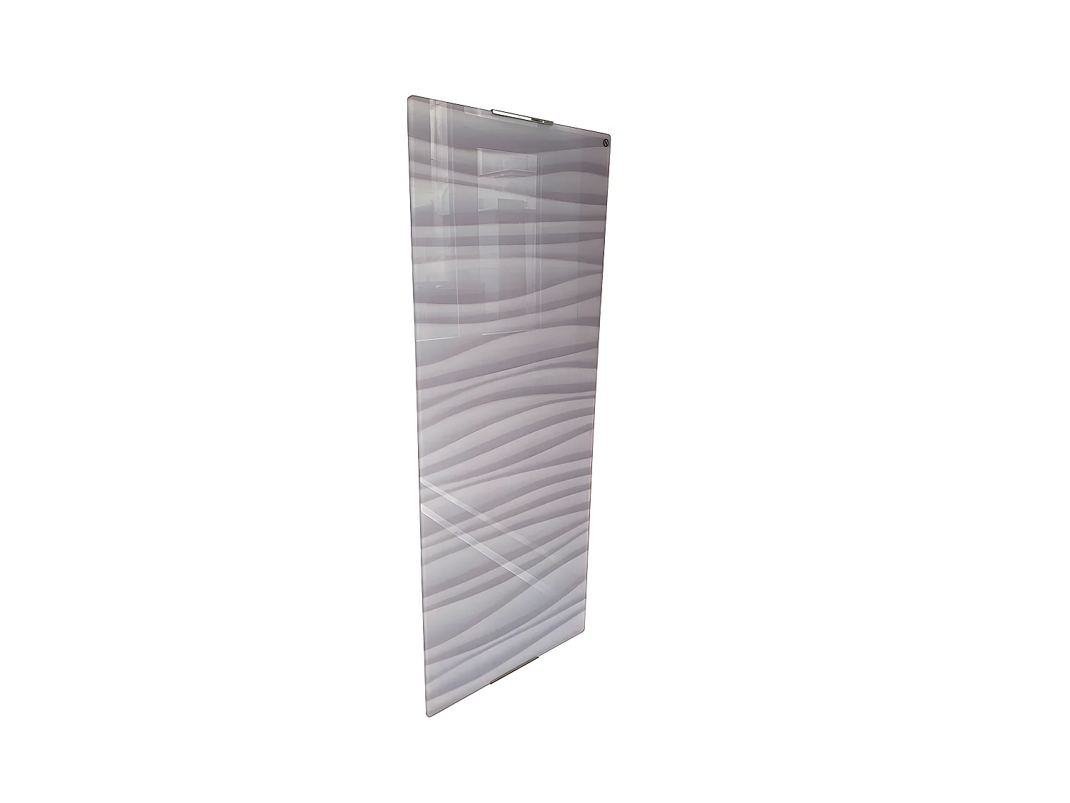 Radiateur sèche-serviettes électrique 1200 W ondulé blanc