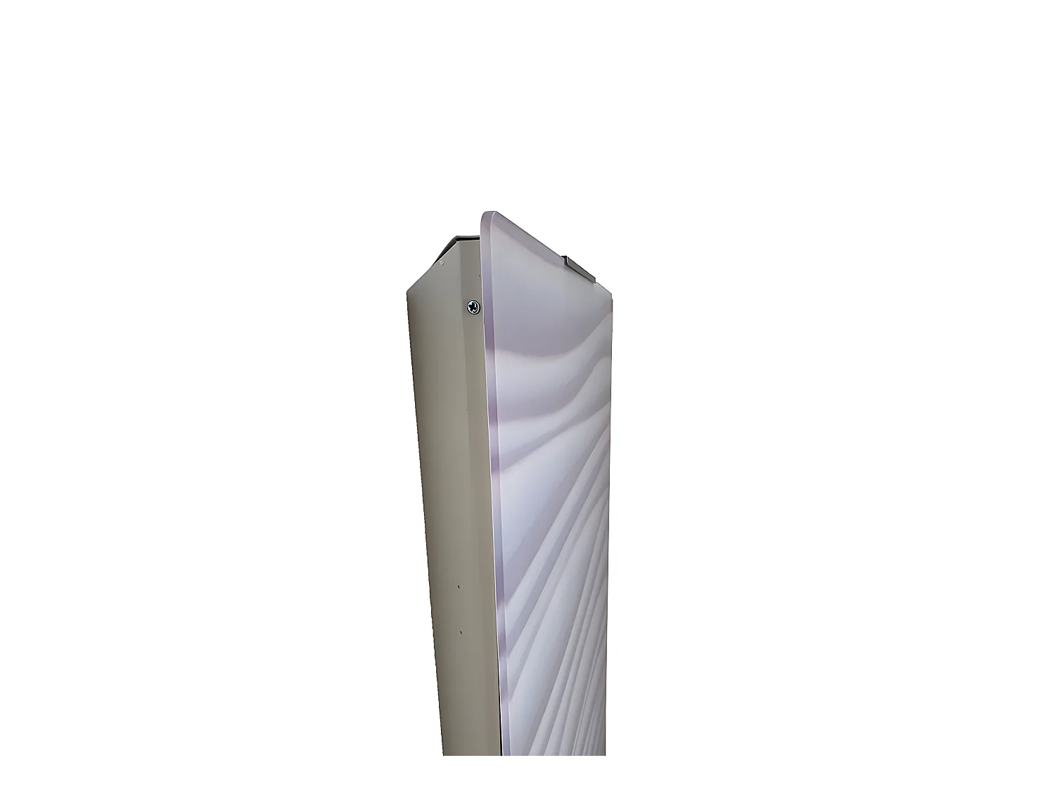 Radiateur sèche-serviettes électrique 1200 W ondulé blanc