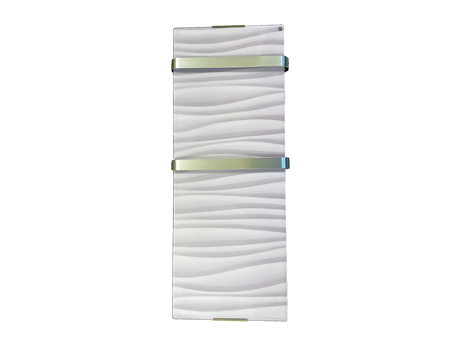 Radiateur sèche-serviettes électrique 1200 W ondulé blanc