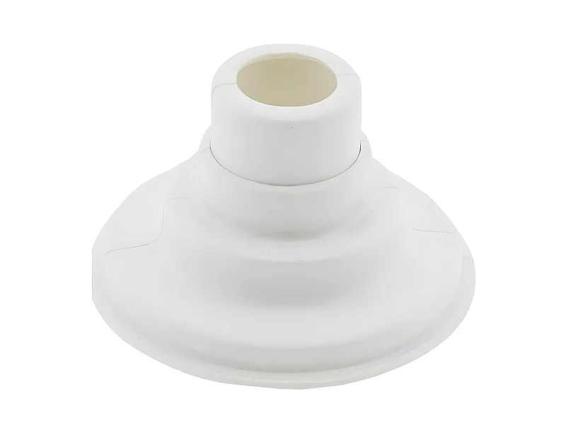 Cache tuyau mural sèche-serviette blanc