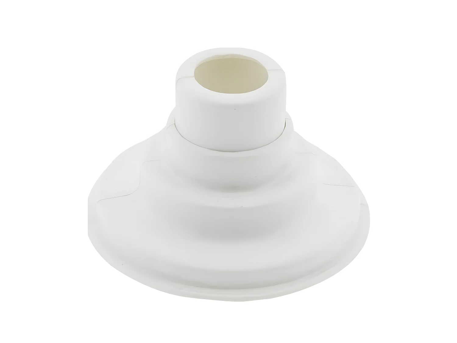 Cache tuyau mural sèche-serviette blanc