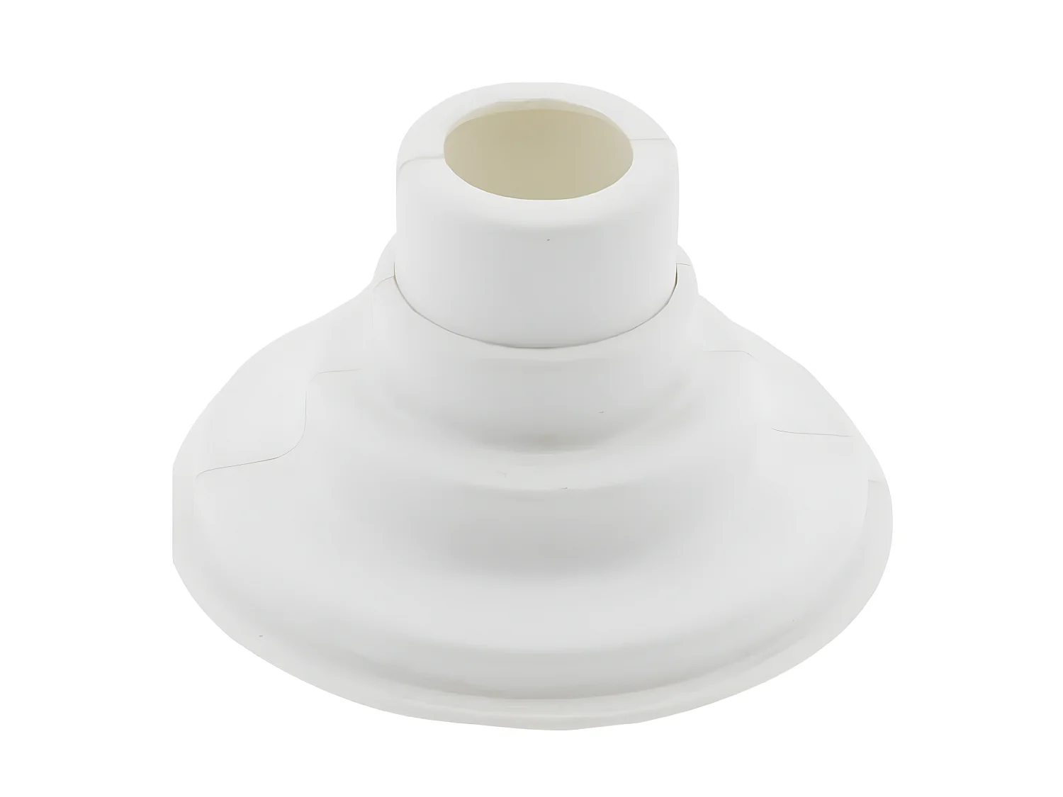 Cache tuyau mural sèche-serviette blanc