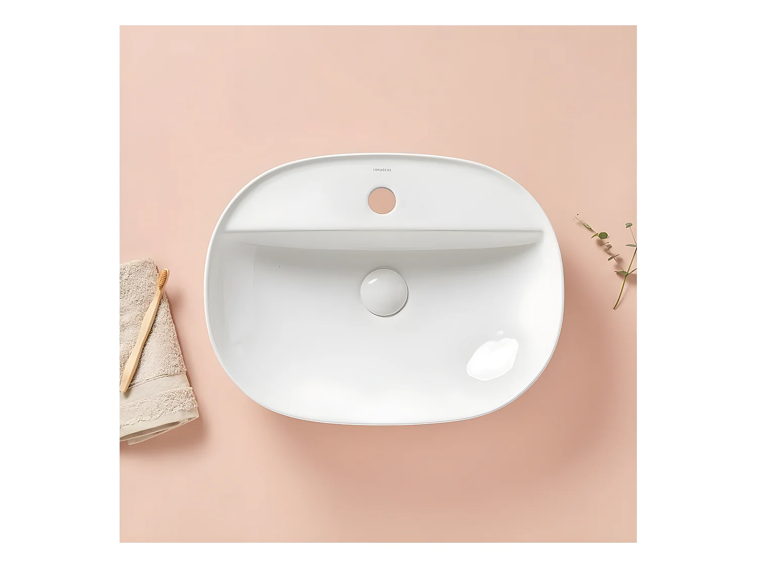 verglastes Keramik-Aufsatzwaschbecken MARINO