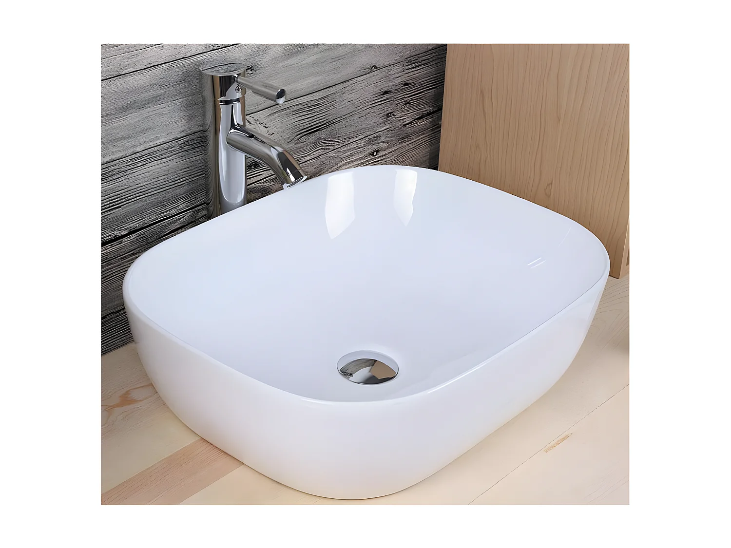 verglastes Keramik-Aufsatzwaschbecken NAPOLI