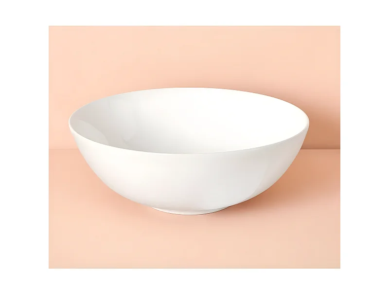 Keramik-Aufsatzwaschbecken PADOVA Ø40 cm Weiß glänzend