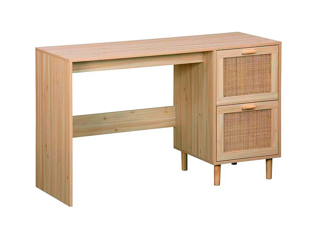 Escritorio Décor 2 cajones natural 75x120x48 cm Adec