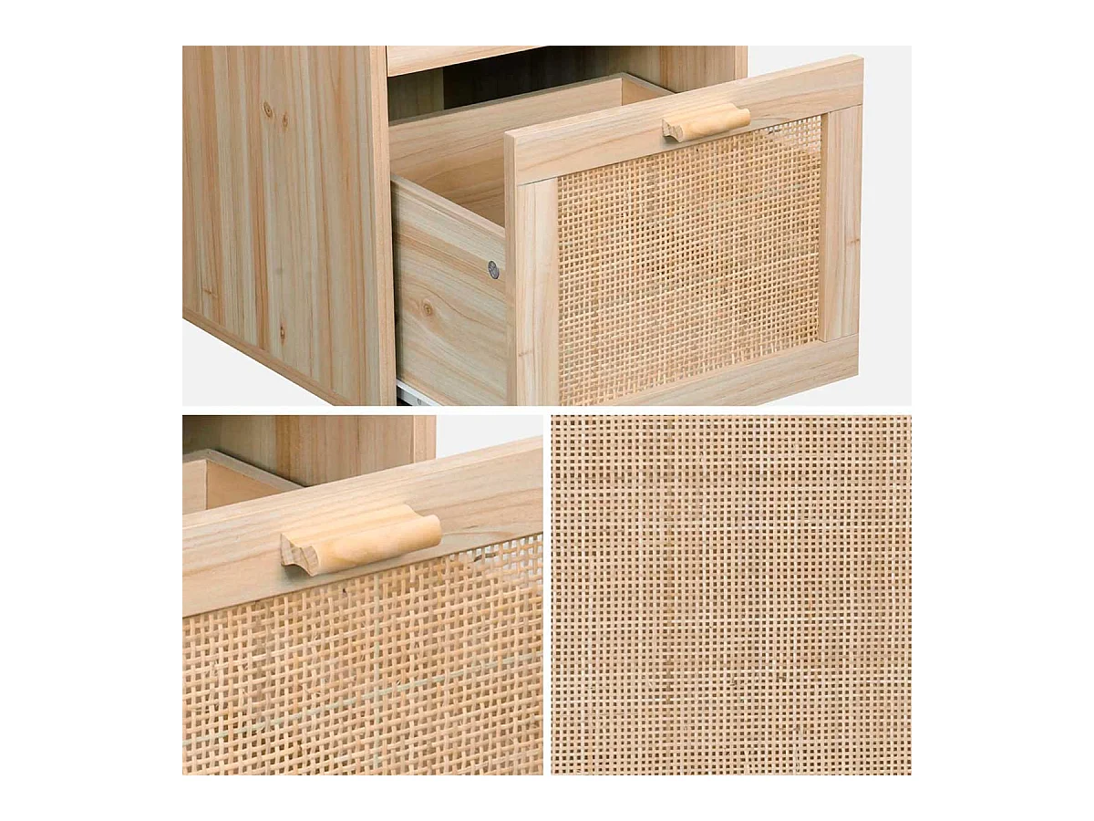 Escritorio Décor 2 cajones natural 75x120x48 cm Adec