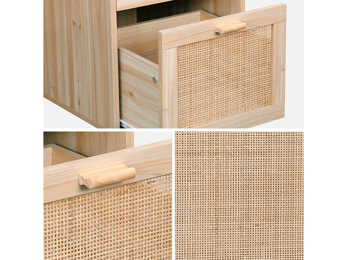 Escritorio Décor 2 cajones natural 75x120x48 cm Adec