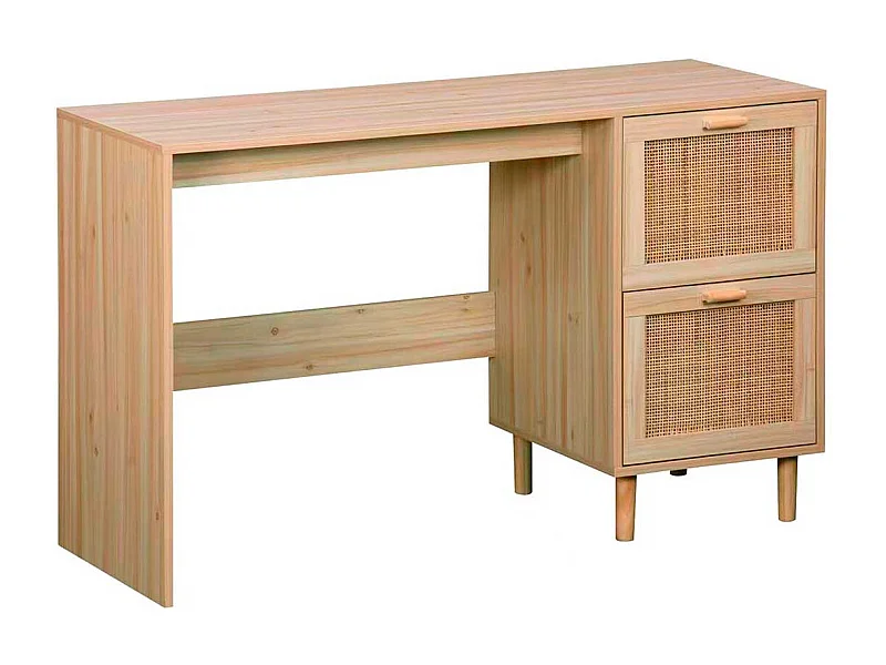 Escritorio Décor 2 cajones natural 75x120x48 cm Adec
