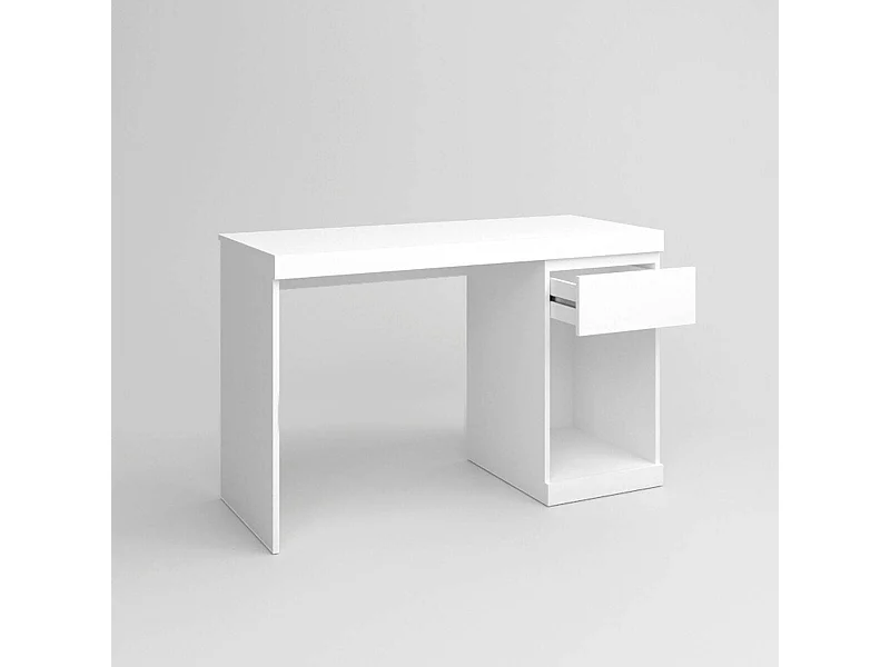 Mesa escritorio BORO  color blanco mate 120x50x75,5 cm