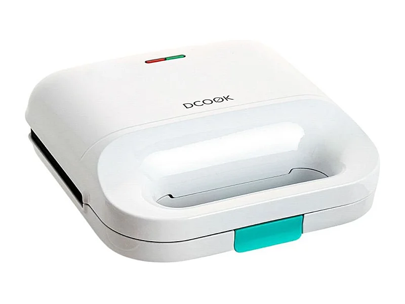 Sandwichera 3 en 1 Gallery Dcook 750W 3 placas intercambiables blanco/azul