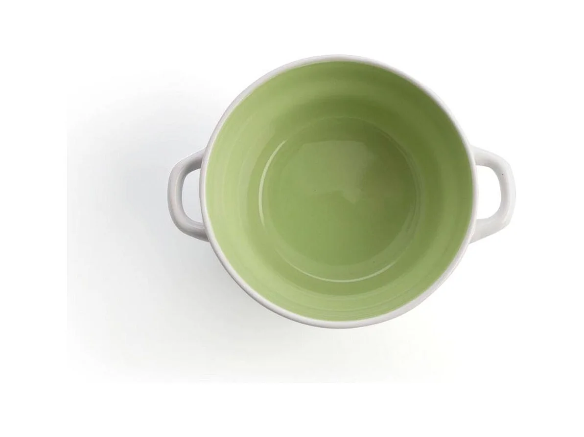 Bol Vita Quid cerámica blanco/verde 50 cl