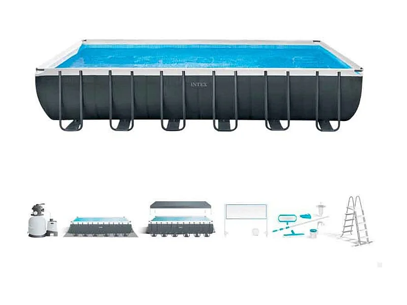 Piscina Fuori Terra Ultra Intex 26368 ex 26362 Xtr Premium Rettangolare 732x366x132