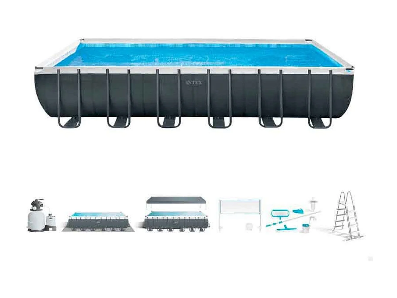 Piscina Fuori Terra Ultra Intex 26368 ex 26362 Xtr Premium Rettangolare 732x366x132