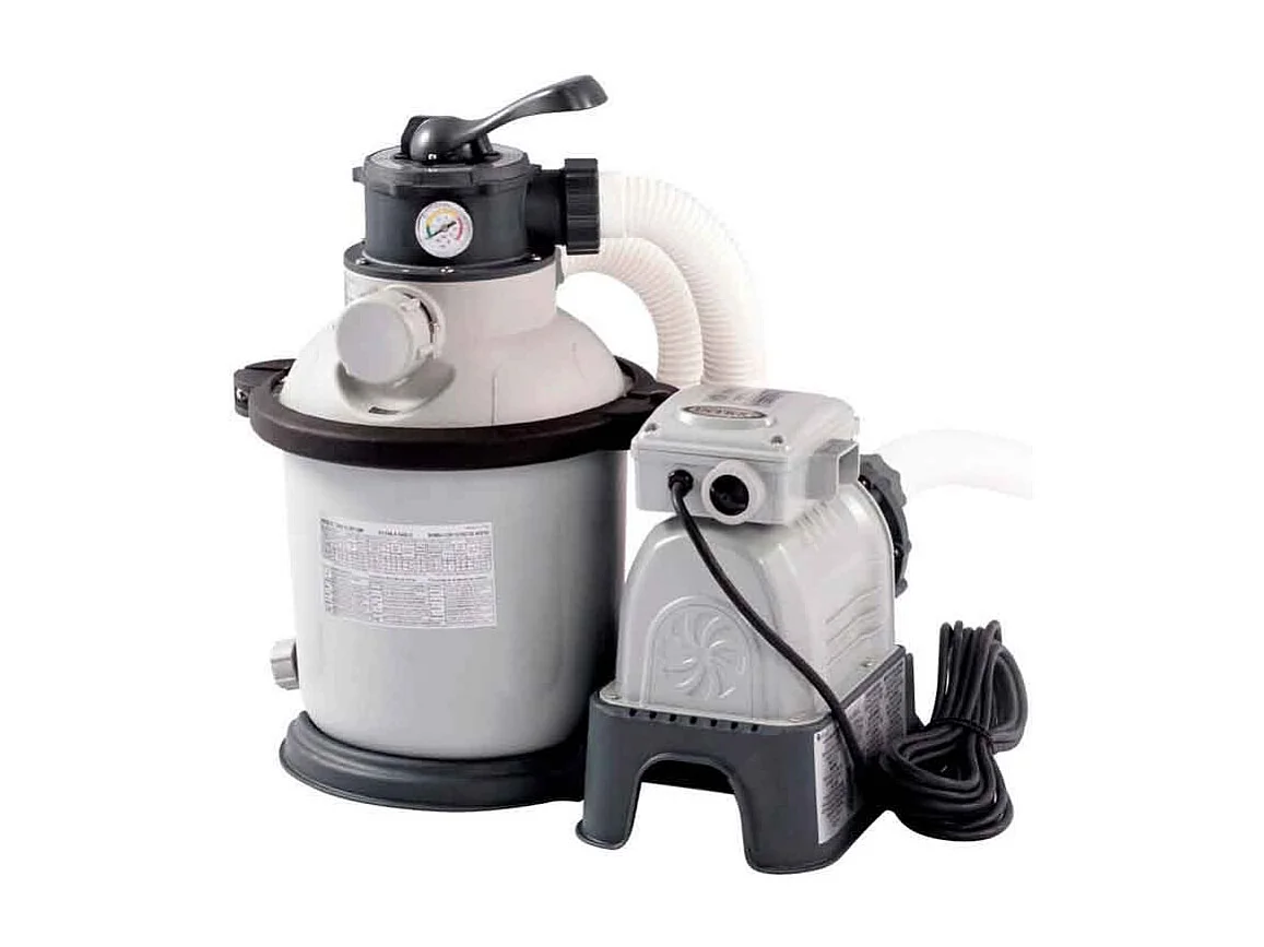 Piscina redonda desmontable Ultra XTR Frame Intex 47241L con depuradora gris oscuro Ø732x132 cm