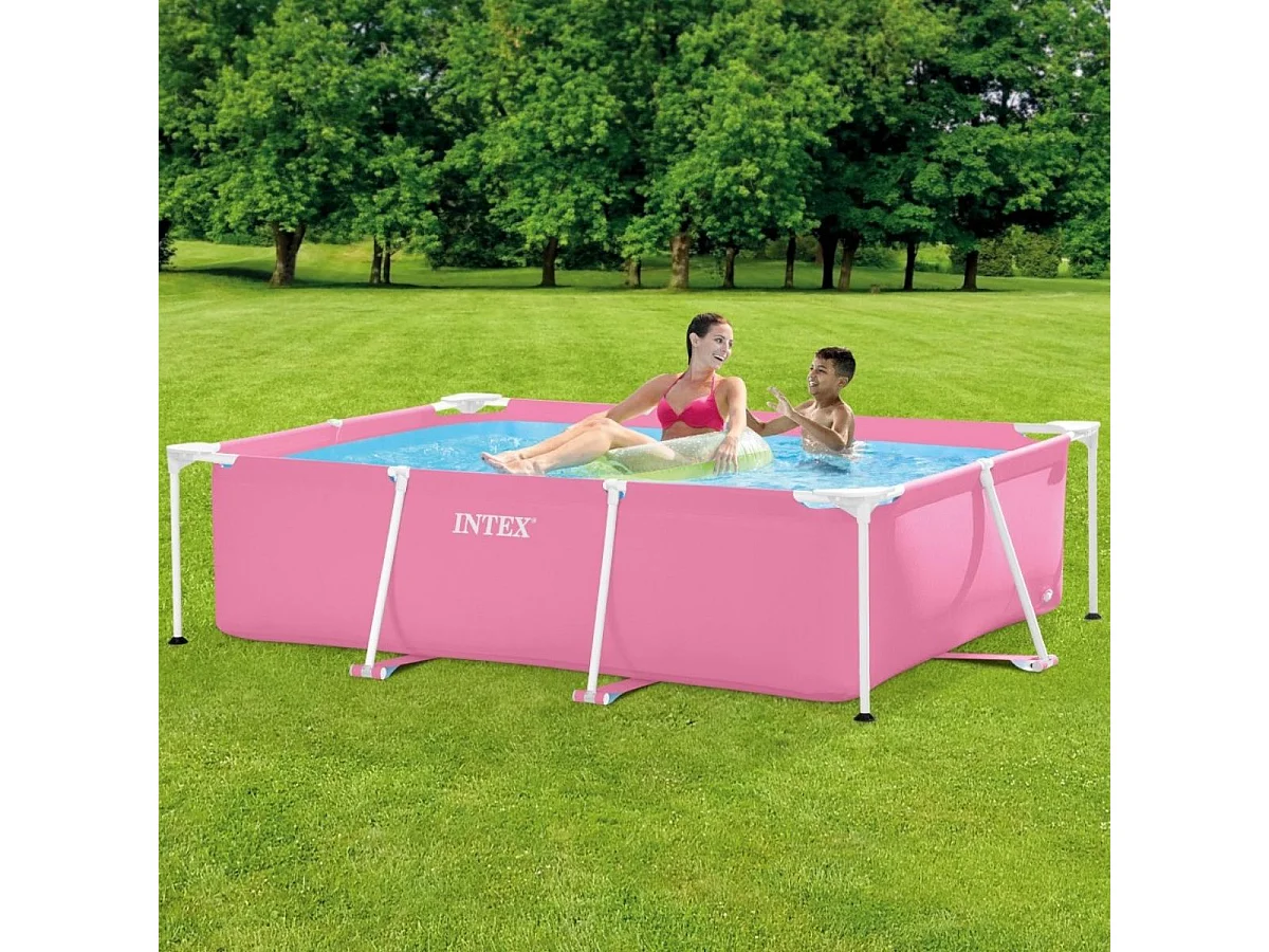 Piscina desmontable Intex Small Frame Familiar 1662L rosa 60x220x150 cm