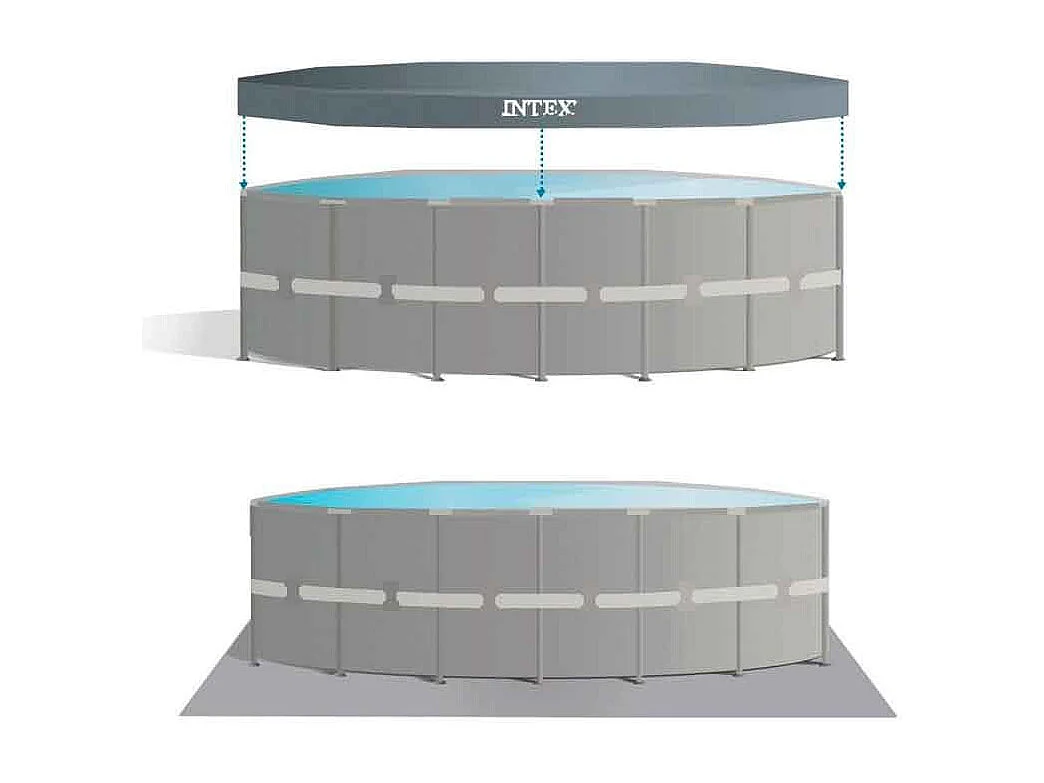 Intex 26326 Ultra Xtr Frame Rund Aufstellpool 488x122cm
