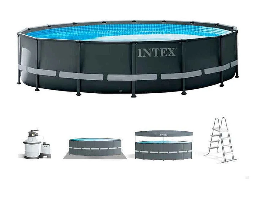 Intex 26326 Ultra Xtr Frame Rund Aufstellpool 488x122cm