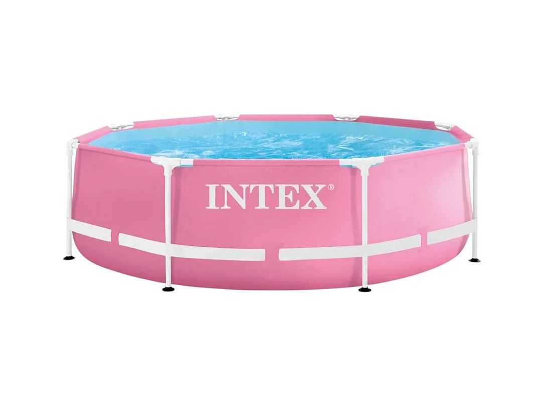 Piscina desmontable Intex Metal Frame 2843L rosa Ø244x76 cm