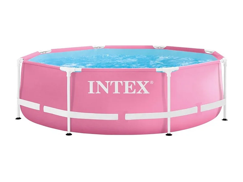 Piscina desmontable Intex Metal Frame 2843L rosa Ø244x76 cm