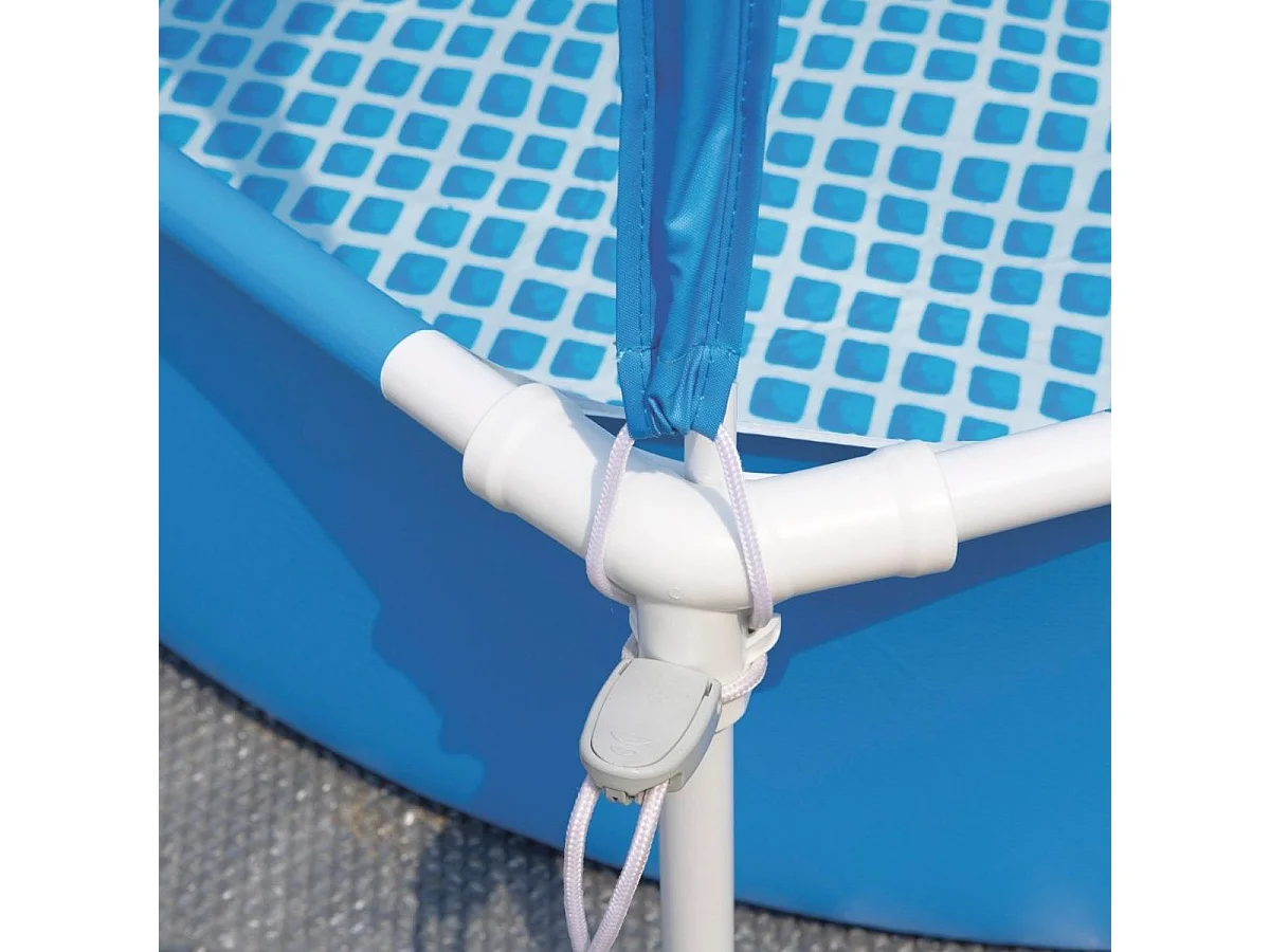 Piscina rotonda Intex Canopy Metal Frame con tettoia parasole 28209