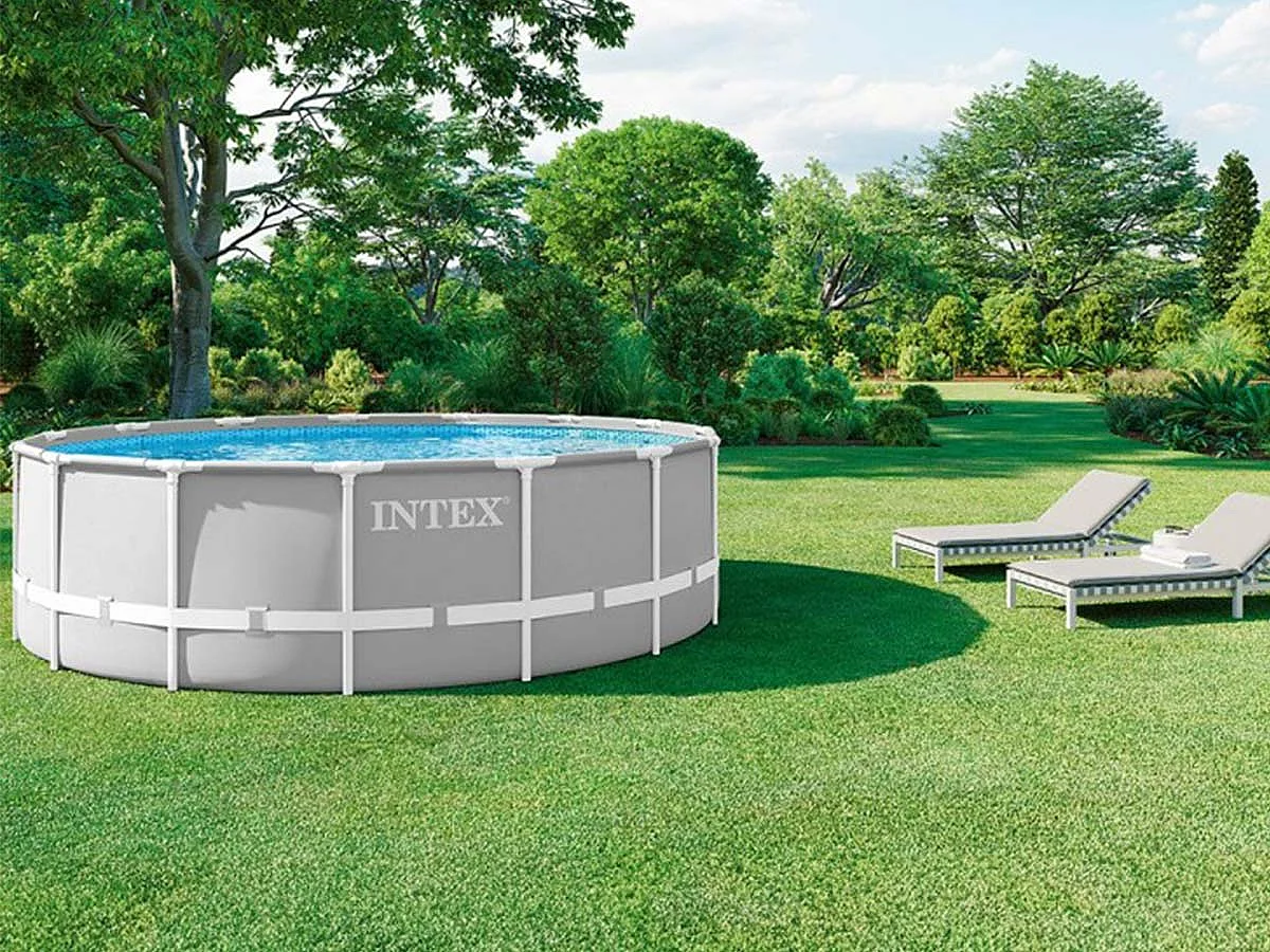 Piscine tubulaire ronde Intex Prism Frame 4,57 x 1,22 m -