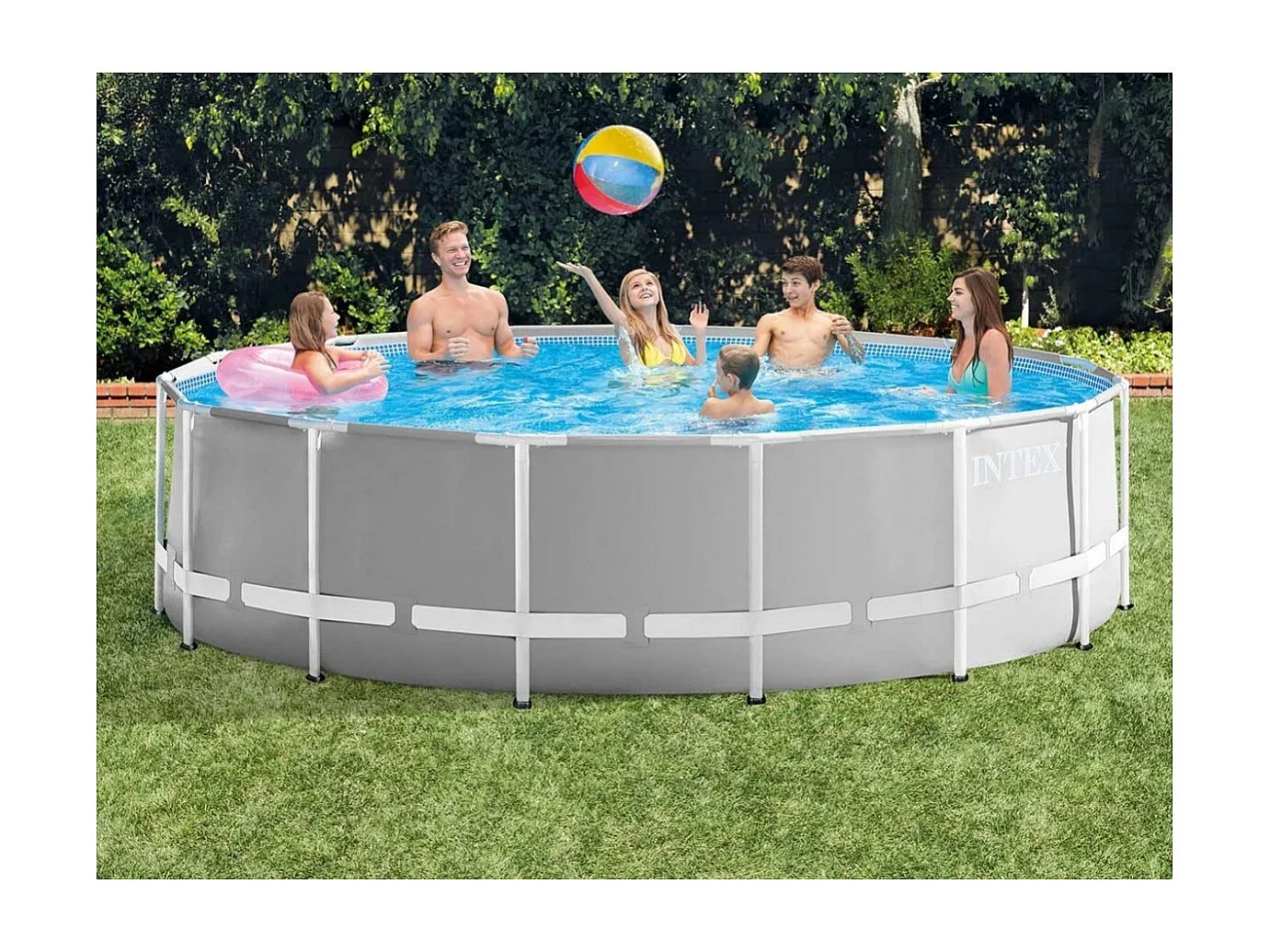Piscine tubulaire ronde Intex Prism Frame 4,57 x 1,22 m -