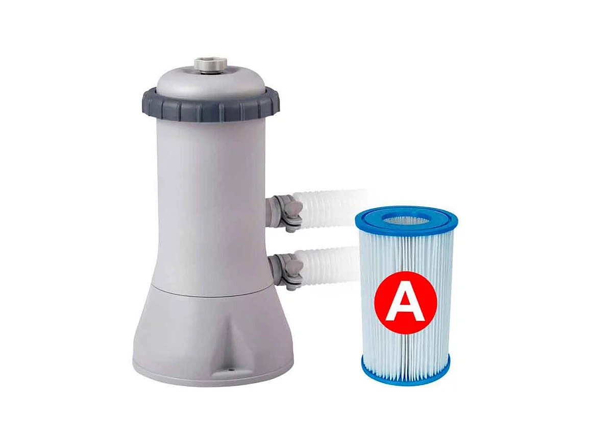 Piscina rectangular desmontable Prism Frame Intex 3539L con depuradora+escalera gris 300x175 cm