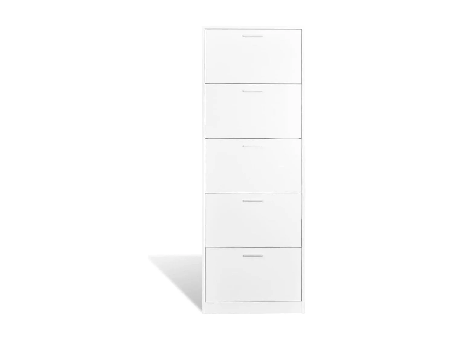 Zapatero Harley 5 compartimentos abatibles blanco 169x59x17 cm